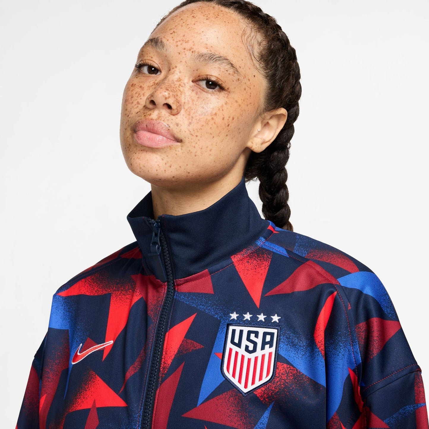 Women's Nike USWNT 2025 Academy Pro Star Navy Anthem Jacket