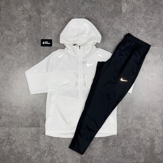 Nike UV Windrunner Jacket Ice White & Black Nike Phenom Pants Set